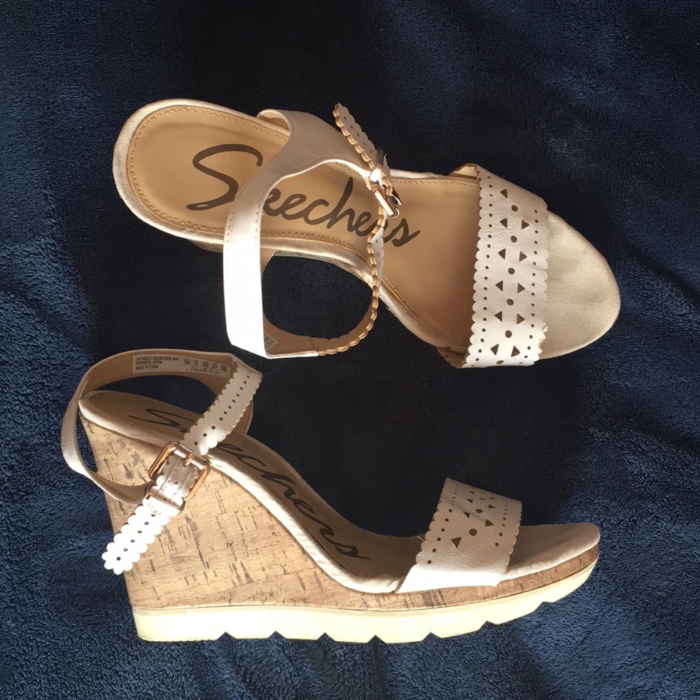Cork wedge summer shoe